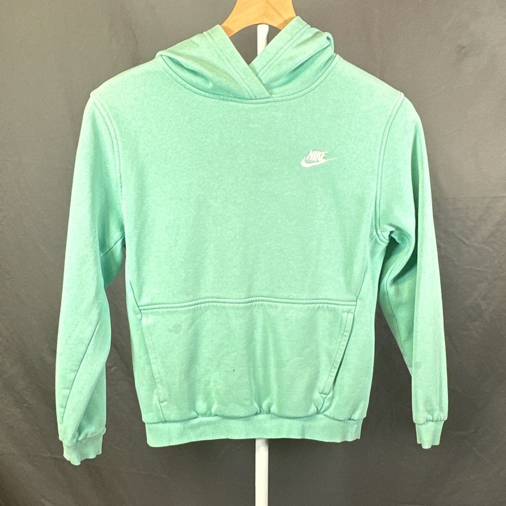 Nike Kids Sportswear Club Fleece Hoodie Mint Green FD3000-349 Size Large